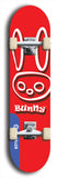 Bunny #3: Blue Logo Skateboard Deck