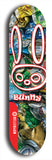 Bunny #8: Red Logo Skateboard Deck