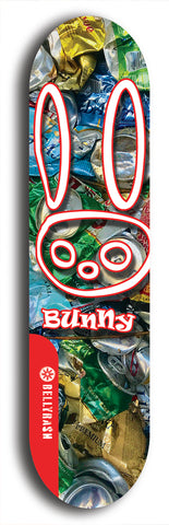 Bunny #8: Red Logo Skateboard Deck