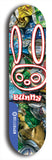 Bunny #8: Blue Logo Skateboard Deck