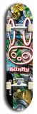 Bunny #8: Black Logo Skateboard Deck