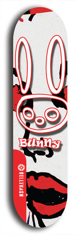 Bunny #9: Red Logo Skateboard Deck