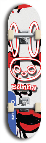 Bunny #9: Blue Logo Skateboard Deck