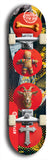 Esgyrn Cyw Iâr #1: Red Logo Skateboard Deck