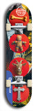 Esgyrn Cyw Iâr #1: Blue Logo Skateboard Deck