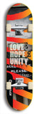 Love Hope Unity #1: Black Logo Skateboard Deck