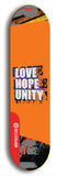 Love Hope Unity #10: Red Logo Skateboard Deck