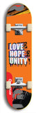 Love Hope Unity #10: Red Logo Skateboard Deck