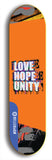 Love Hope Unity #10: Blue Logo Skateboard Deck