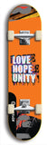 Love Hope Unity #10: Black Logo Skateboard Deck