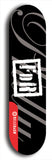 FDR #1: Red Logo Skateboard Deck