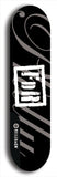 FDR #1: Black Logo Skateboard Deck