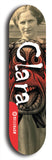 Clara #1: Red Logo Skateboard Deck