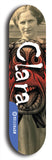 Clara #1: Blue Logo Skateboard Deck
