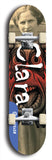 Clara #1: Blue Logo Skateboard Deck
