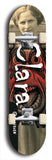 Clara #1: Black Logo Skateboard Deck