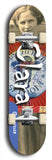 Clara #12: Blue Logo Skateboard Deck