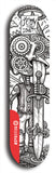 Vicious Judy Stabs Idiots #3: Limited Edition, Red Logo Skateboard Deck