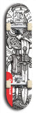 Vicious Judy Stabs Idiots #3: Limited Edition, Red Logo Skateboard Deck