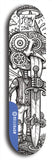 Vicious Judy Stabs Idiots #3: Limited Edition, Blue Logo Skateboard Deck