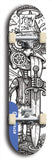 Vicious Judy Stabs Idiots #3: Limited Edition, Blue Logo Skateboard Deck