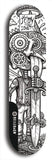 Vicious Judy Stabs Idiots #3: Limited Edition, Black Logo Skateboard Deck