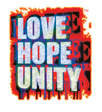 Love Hope Unity #10: Blue Logo Skateboard Deck