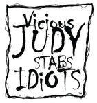 Vicious Judy Stabs Idiots #5: Limited Edition, Blue Logo Skateboard Deck