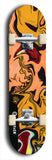 Skateboard deck: Limited edition, North American maple skateboard deck designed by underground artist BellyRash - available widths 7.5 to 8.5 inches in both mellow concave and steep concave shapes. Artwork: ABEX LIQUID brand popsicle-shaped with a multi-colored swirling patterned background