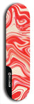 Skateboard deck: Limited edition, North American maple skateboard deck designed by underground artist BellyRash - available widths 7.5 to 8.5 inches in both mellow concave and steep concave shapes. Artwork: ABEX LIQUID brand popsicle-shaped with a multi-colored swirling patterned background