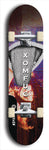 Skateboard deck: Limited edition, North American maple skateboard deck designed by underground artist BellyRash - available widths 7.5 to 8.5 inches in both mellow concave and steep concave shapes. Artwork: XOMFUG logo brand popsicle-shaped deck