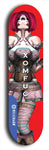 Skateboard deck: Limited edition, North American maple skateboard deck designed by underground artist BellyRash - available widths 7.5 to 8.5 inches in both mellow concave and steep concave shapes. Artwork: XOMFUG logo brand popsicle-shaped deck