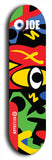 Skateboard deck: Limited edition, North American maple skateboard deck designed by underground artist BellyRash - available widths 7.5 to 8.5 inches in both mellow concave and steep concave shapes. Artwork: TYPE 1 logo brand popsicle-shaped deck