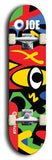 Skateboard deck: Limited edition, North American maple skateboard deck designed by underground artist BellyRash - available widths 7.5 to 8.5 inches in both mellow concave and steep concave shapes. Artwork: TYPE 1 logo brand popsicle-shaped deck