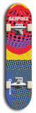 Skateboard deck: Limited edition, North American maple skateboard deck designed by underground artist BellyRash - available widths 7.5 to 8.5 inches in both mellow concave and steep concave shapes. Artwork: SK8PUNX logo brand popsicle-shaped deck