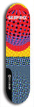 Skateboard deck: Limited edition, North American maple skateboard deck designed by underground artist BellyRash - available widths 7.5 to 8.5 inches in both mellow concave and steep concave shapes. Artwork: SK8PUNX logo brand popsicle-shaped deck