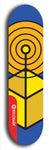 Skateboard deck: Limited edition, North American maple skateboard deck designed by underground artist BellyRash - available widths 7.5 to 8.5 inches in both mellow concave and steep concave shapes. Artwork: TYPE 1 logo brand popsicle-shaped deck