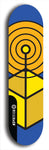 Skateboard deck: Limited edition, North American maple skateboard deck designed by underground artist BellyRash - available widths 7.5 to 8.5 inches in both mellow concave and steep concave shapes. Artwork: TYPE 1 logo brand popsicle-shaped deck