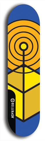 Skateboard deck: Limited edition, North American maple skateboard deck designed by underground artist BellyRash - available widths 7.5 to 8.5 inches in both mellow concave and steep concave shapes. Artwork: TYPE 1 logo brand popsicle-shaped deck