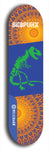 Skateboard deck: Limited edition, North American maple skateboard deck designed by underground artist BellyRash - available widths 7.5 to 8.5 inches in both mellow concave and steep concave shapes. Artwork: SK8PUNX logo brand popsicle-shaped deck