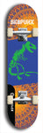 Skateboard deck: Limited edition, North American maple skateboard deck designed by underground artist BellyRash - available widths 7.5 to 8.5 inches in both mellow concave and steep concave shapes. Artwork: SK8PUNX logo brand popsicle-shaped deck