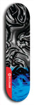 Skateboard deck: Limited edition, North American maple skateboard deck designed by underground artist BellyRash - available widths 7.5 to 8.5 inches in both mellow concave and steep concave shapes. Artwork: ABEX LIQUID brand popsicle-shaped with a multi-colored swirling patterned background