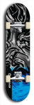 Skateboard deck: Limited edition, North American maple skateboard deck designed by underground artist BellyRash - available widths 7.5 to 8.5 inches in both mellow concave and steep concave shapes. Artwork: ABEX LIQUID brand popsicle-shaped with a multi-colored swirling patterned background