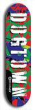 Skateboard deck: Limited edition, North American maple skateboard deck designed by underground artist BellyRash - available widths 7.5 to 8.5 inches in both mellow concave and steep concave shapes. Artwork: TYPE 1 logo brand popsicle-shaped deck