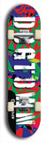 Skateboard deck: Limited edition, North American maple skateboard deck designed by underground artist BellyRash - available widths 7.5 to 8.5 inches in both mellow concave and steep concave shapes. Artwork: TYPE 1 logo brand popsicle-shaped deck