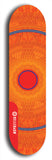 Skateboard deck: Limited edition, North American maple skateboard deck designed by underground artist BellyRash - available widths 7.5 to 8.5 inches in both mellow concave and steep concave shapes. Artwork: DHARMAMECHANIC logo brand popsicle-shaped deck 