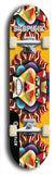 Skateboard deck: Limited edition, North American maple skateboard deck designed by underground artist BellyRash - available widths 7.5 to 8.5 inches in both mellow concave and steep concave shapes. Artwork: SK8PUNX logo brand popsicle-shaped deck