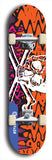 Skateboard deck: Limited edition, North American maple skateboard deck designed by underground artist BellyRash - available widths 7.5 to 8.5 inches in both mellow concave and steep concave shapes. Artwork: TYPE 1 logo brand popsicle-shaped deck