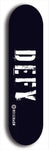 Skateboard deck: Limited edition, North American maple skateboard deck designed by underground artist BellyRash - available widths 7.5 to 8.5 inches in both mellow concave and steep concave shapes. Artwork: DEFYANT GIANT logo brand popsicle-shaped deck