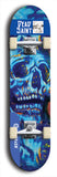 Skateboard deck: Limited edition, North American maple skateboard deck designed by underground artist BellyRash - available widths 7.5 to 8.5 inches in both mellow concave and steep concave shapes. Artwork: DEAD SAINT logo brand popsicle-shaped deck 